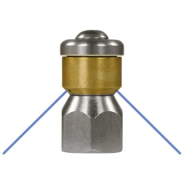 Kränzle   Rohrreinigungsdüse rotierend 1/4"IG - Größe 090